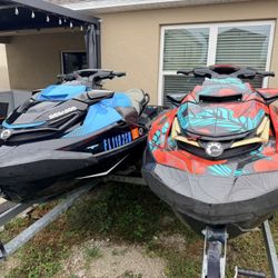 2 Seadoo JetSky + tráiler Doble 