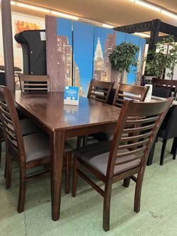 🔥August Doorbuster Deal🔥Brand New 7pc Dining Set $599, Payment available, Delivery Available.