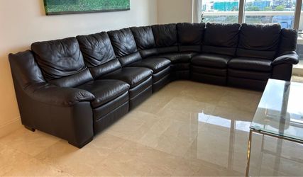 Leather Sofa Brown