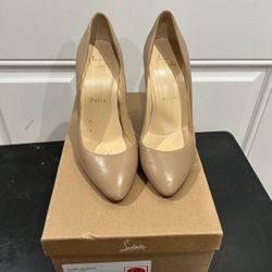 Nude Christian Louboutin heels 36
