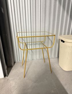 West Elm Gold Side Table