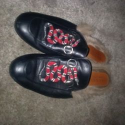 Gucci Princetown Leather Slippers