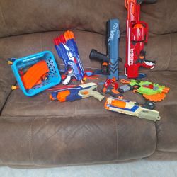 Assortment Of Nerf Guns