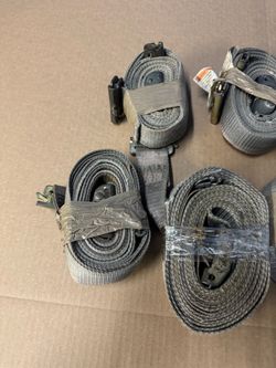 Gray Seat Belts with Hardware – Set of 4