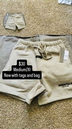 Dark grey essential fear of god shorts