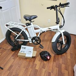 NEW ELECTRIC BPM BIKE FOLDING FAT TIRE 20" ALL TERRAIN,7 SPEEDS SHIMANO,DISC BRAKES,CHARGER,LIGHTS,RUN 25MPH,WORKS PERFECTLY YOU CAN DRIVE IT BEFORE P