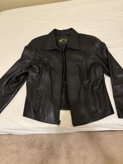 Genuine leather jacket L& xl