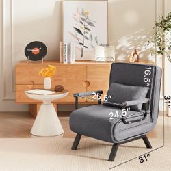 Sleep Chair Bed, 5 in 1 Folding Chair 