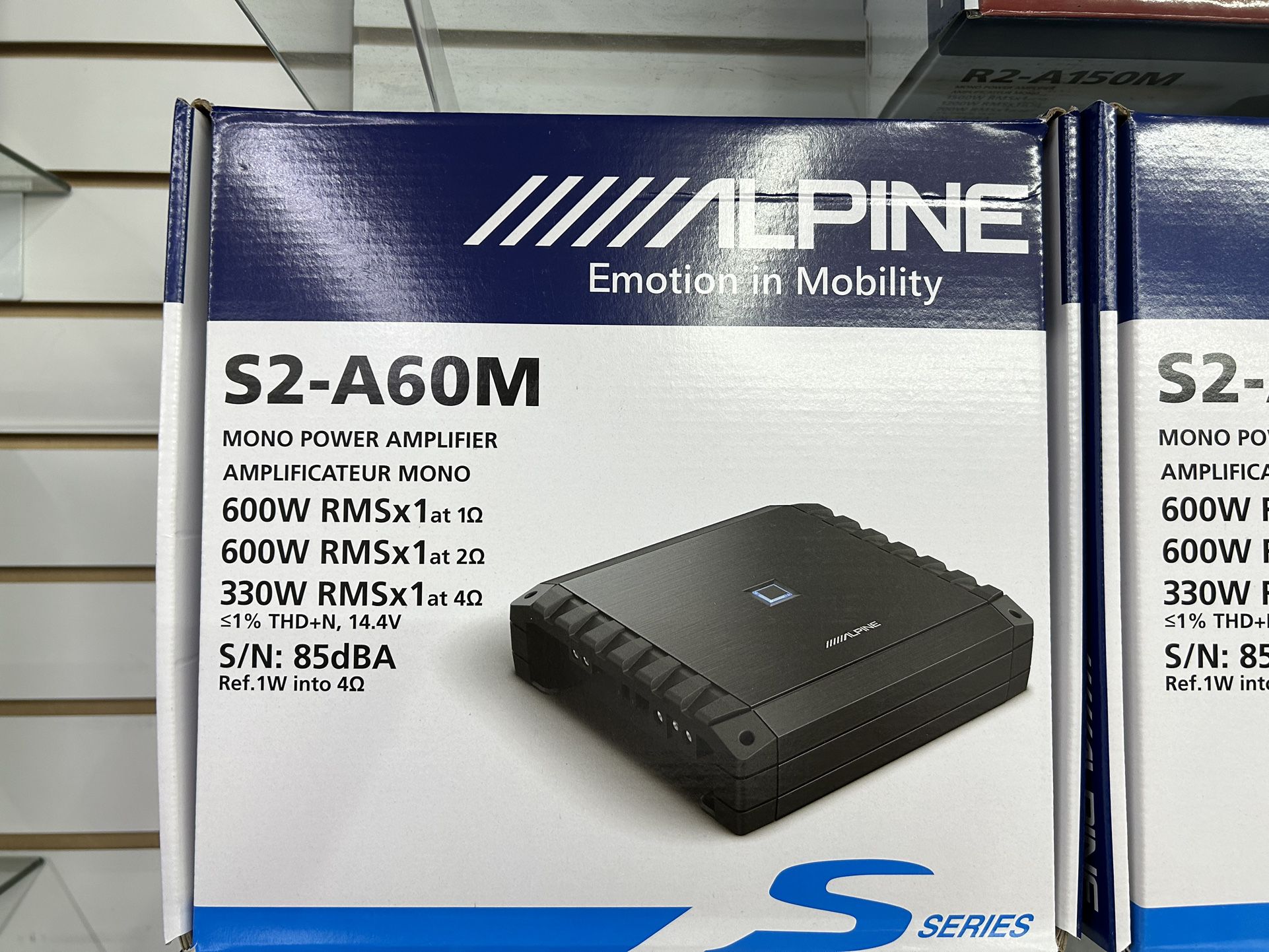 Alpine S2-A60M 600 Watts Monoblock Amplifier 