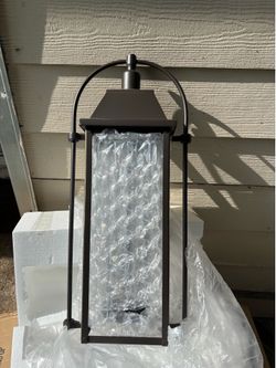 Bronze outdoor wall lantern