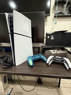 Sony PlayStation 5 Slim Console with Two Controllers