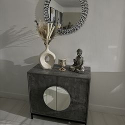 Bar Cabinet With Mirror 