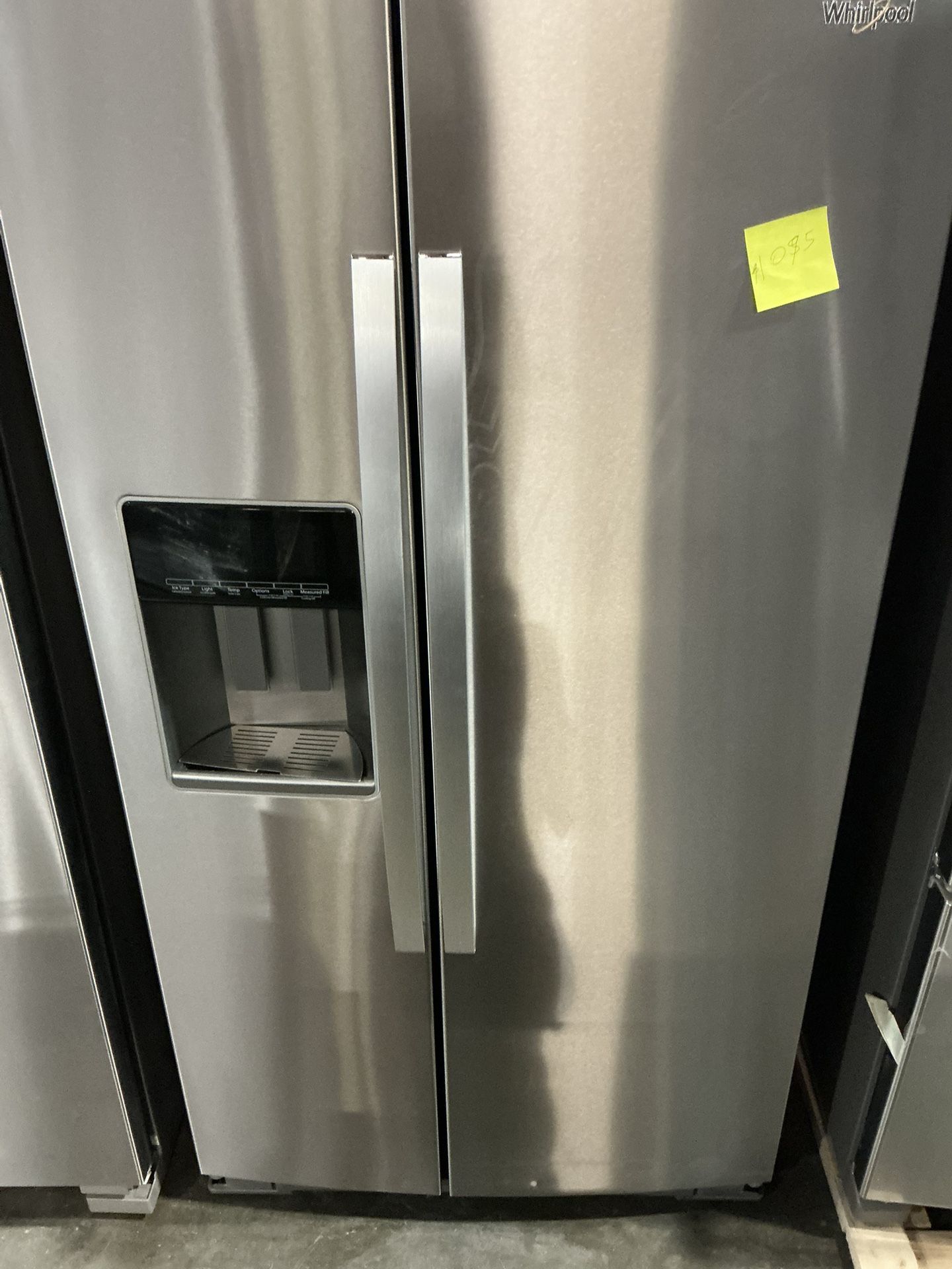 Whirlpool 36 in. 20.85 cu ft. Counter Depth Side-by-Side Refrigerator in Fingerprint Resistant Stainless Finish w/ TruCool System