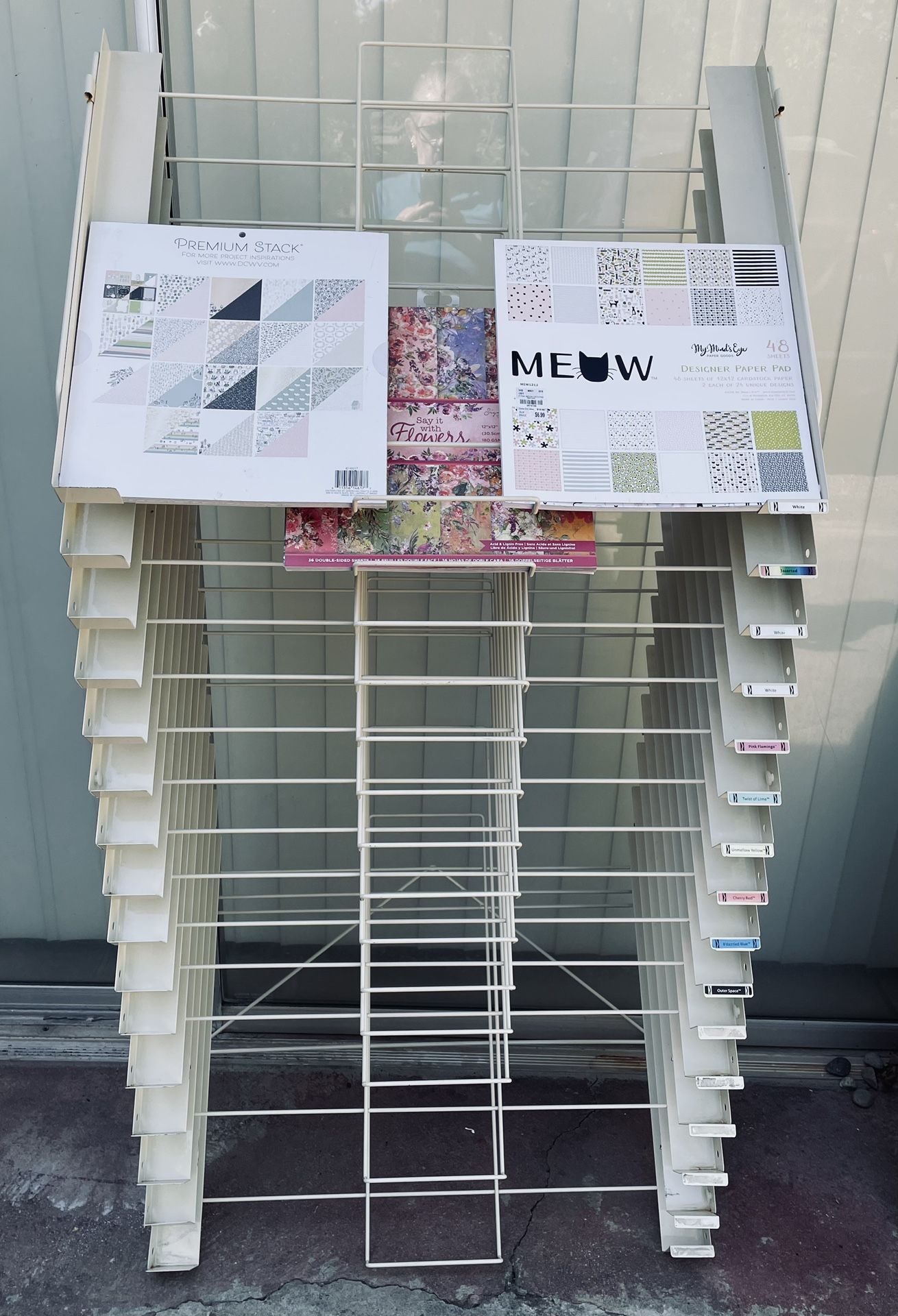 Scrapbook Paper Storage/Display Rack