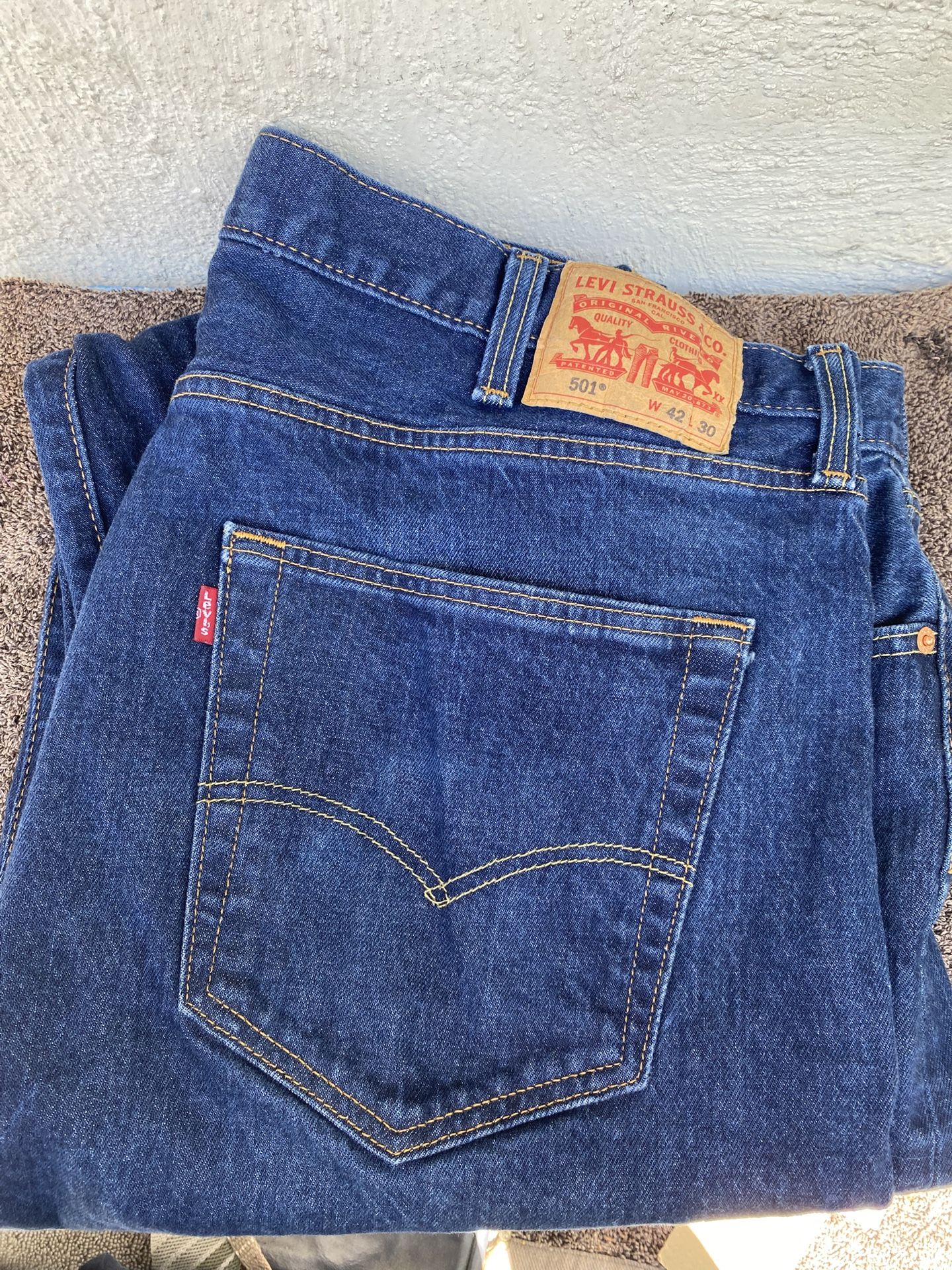 Levi’s 501 Blue Jeans 42x30”
