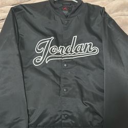 Black Jordan Windbreaker Embroidered 