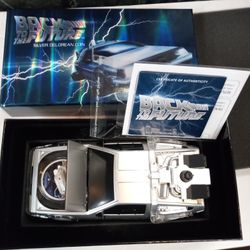 2015 - Back To The Future 1 Oz Silver Delorean Proof Coin With Light Up Car 