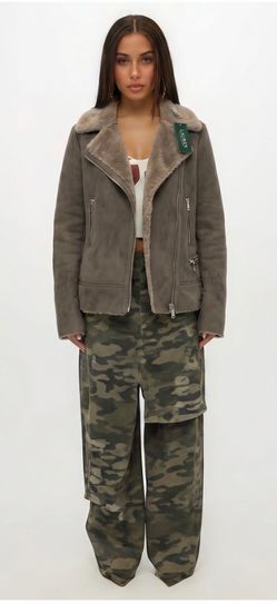 Lauren Ralph Lauren vintage moto jacket suede woman’s