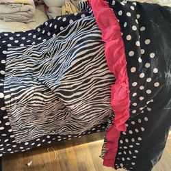 Custome Made Crib Skirt And Blanket