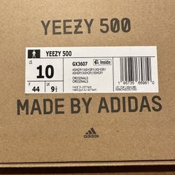 NEW Yeezy YZY 500 Ash Gray Size 10 Brand New