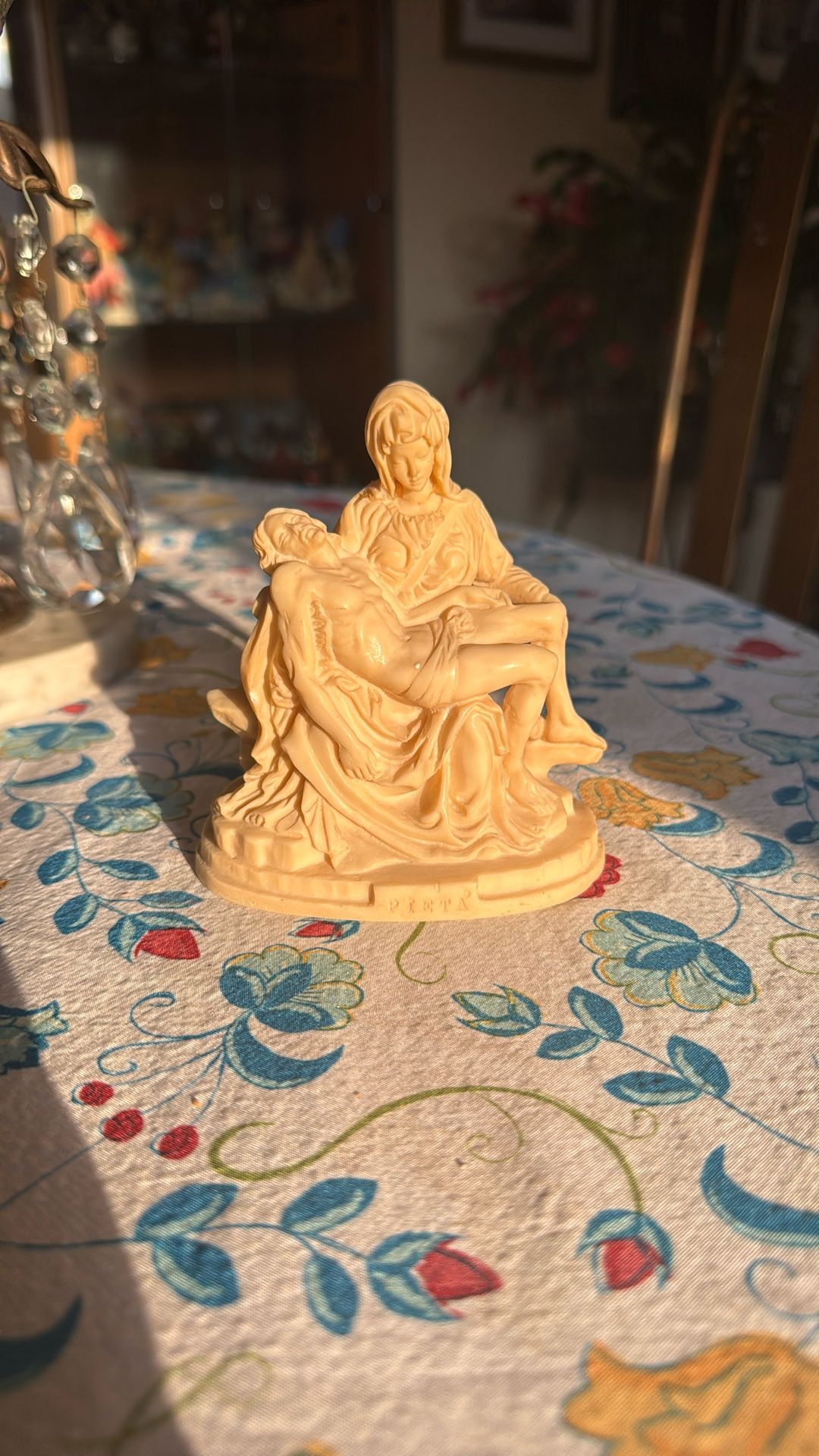 Pieta Resin Statue Old