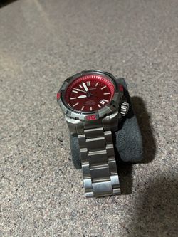 Aragon Automatic Diver Watch Red Dial