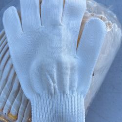 Cotton Gloves 7 Pairs Medium