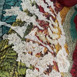 Embroidery Lace Sequence Pearl Patches 25 Item Lot