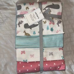 Carter 4 Pack Receiving Blankets 