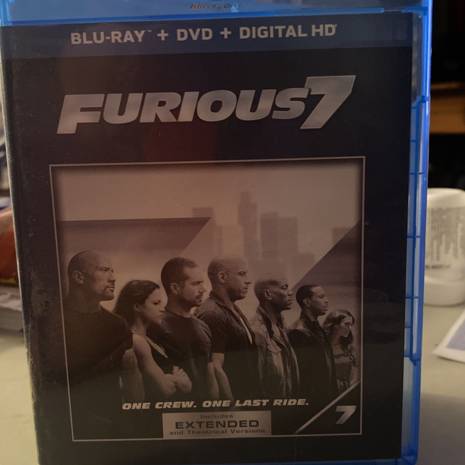Fast And Furious 7 Blu Ray/ Dvd