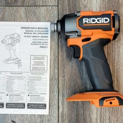 Ridgid 18v Brushless 3-Speed 1/4 in. Impact Driver (Tool Only,  (BRAND NEW)