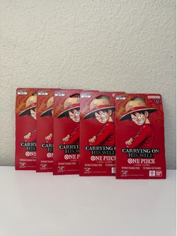 One Piece Carrying On His Will Sleeved Booster Pack