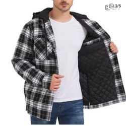Cloudveil Men's Quilted Flannel Shirt Jacket, 