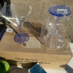 Acrylic Martini Cups