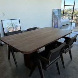 Dining table 4 dining armchair