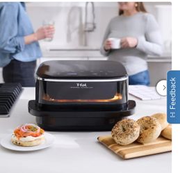 T-fal Surface XXL 6.3 Qt Infrared Air Fryer, 1800W, No Preheat, Black