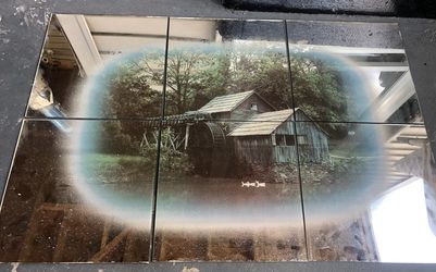 Picture mirror Antique
