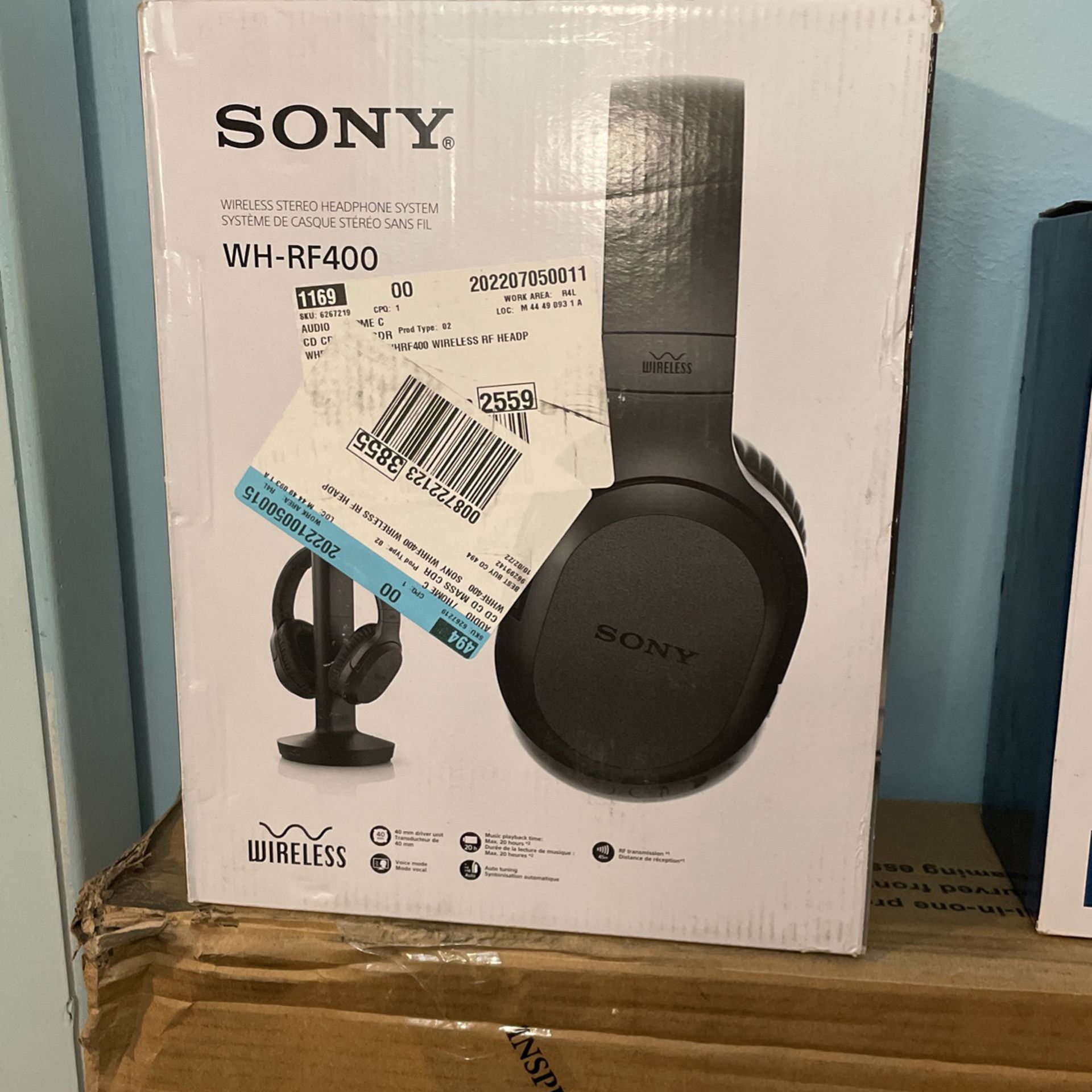 Sony Wireless Headphones System Wh-rf400
