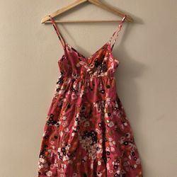 Floral Print Slip Dress (M Size, 165)