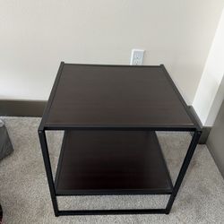 Black / Brown Nightstand / Side Table