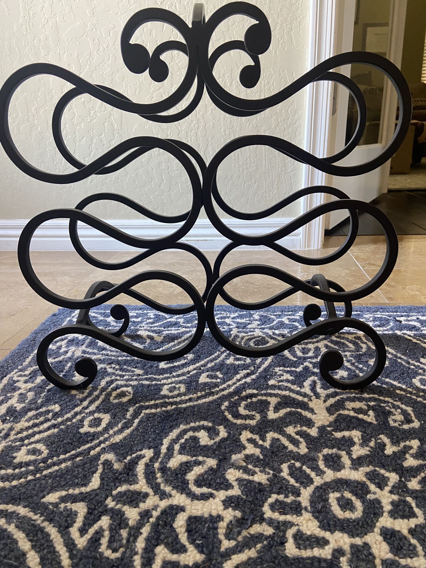 Wrought Iron Wine Rack