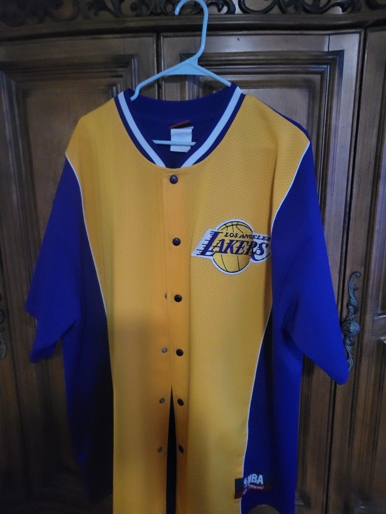 Vintage Rare Lakers Warm Up Jersey
