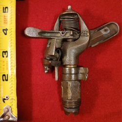 Vintage 1960's RAIN BIRD Brass Impact Sprinkler