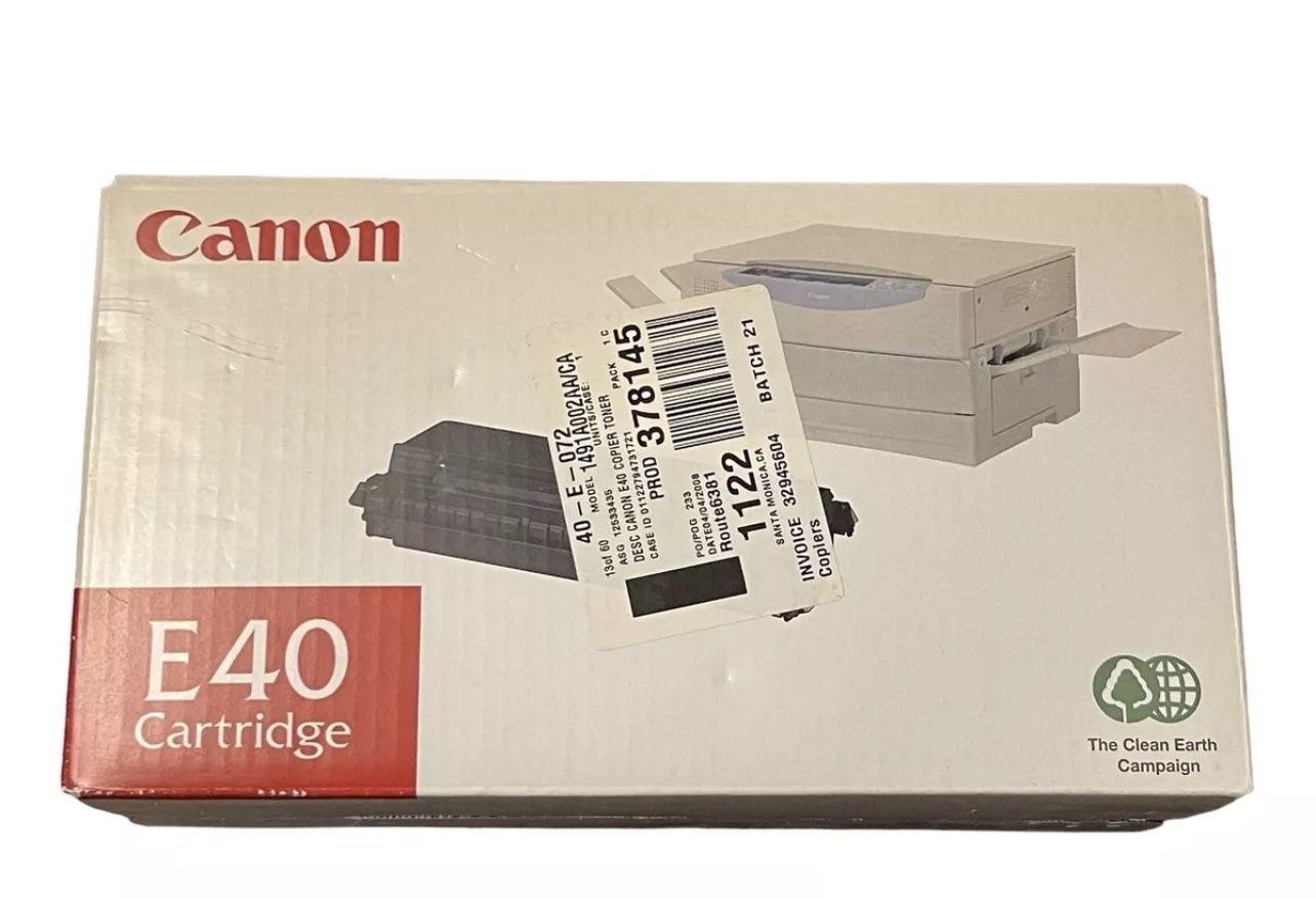 Canon E 40 (1491A002) Black Toner Cartridge