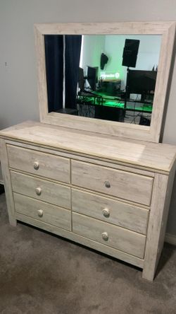 Dresser with mirror