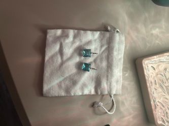 Swarovski blue crystal earrings