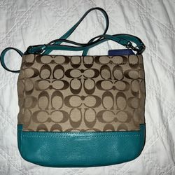 Coach Turquoise Crossbody Handbag