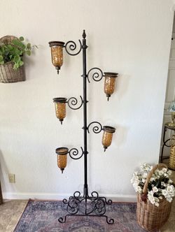 Wrought Iron Votive Decorative Stand In Tracy 