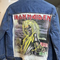 Denim Iron Maiden Jacket Men’s Large 