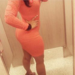 NEON ORANGE DRESS